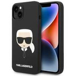 Etui KARL LAGERFELD Apple iPhone 14 Plus Silicone Karl`s Head Magsafe Czarny Hardcase